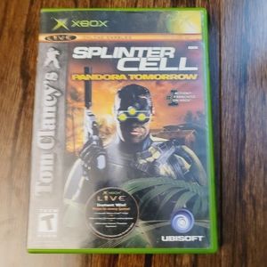 XBOX Splinter Cell Tom Clancy's Vintage Video Game Teen Game Splinter